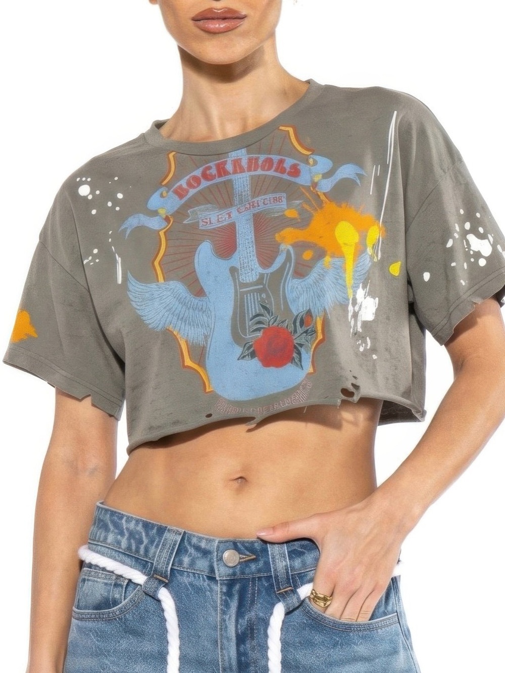 Rebel Echo Cropped Graphic Tee